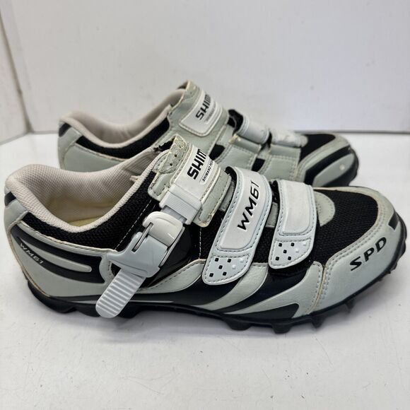 Shimano WM61 Mountain Bike Shoes Womens 7.2 US Ratcheting Microadjustable Strap - Picture 9 of 16